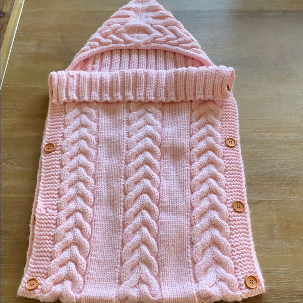 Baby girl knit sack